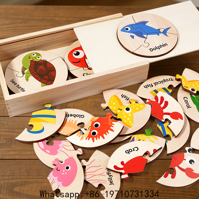 Kids Early Education - Children Montessori Educational Toys Wooden Circular