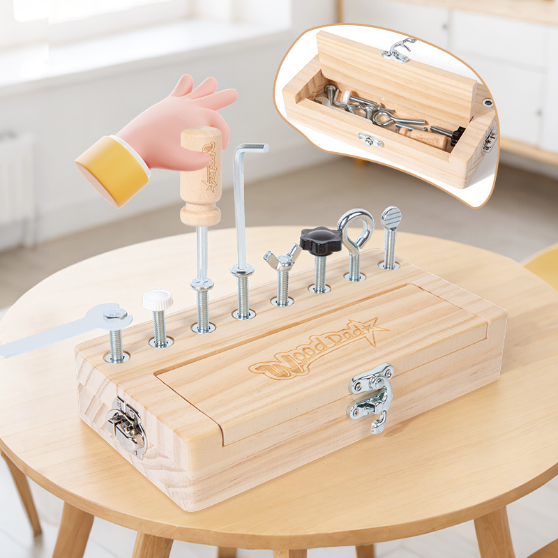 Kids Education Tools - Screw Nut Workbench, Busy Board Educational