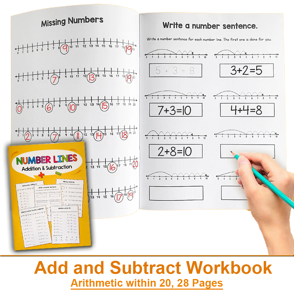 Learning Workbook Preschool - Addition & Subtraction within 20 Training