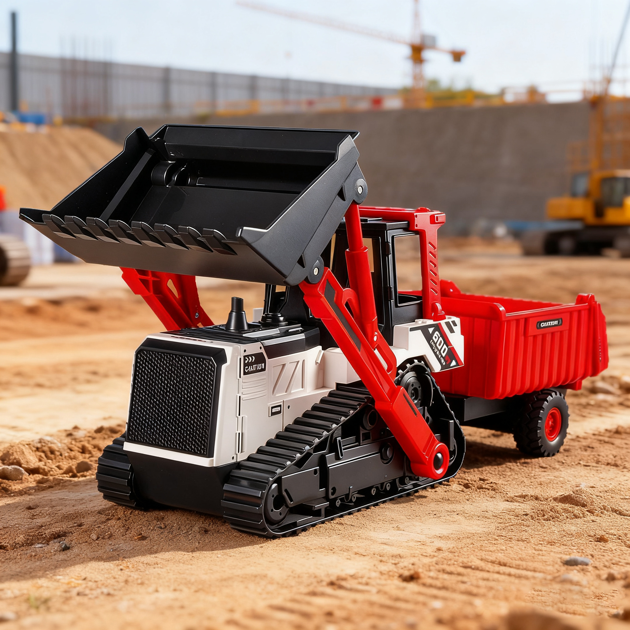 Kids Education Things - Engineering Vehicle Model Double Head Excavator