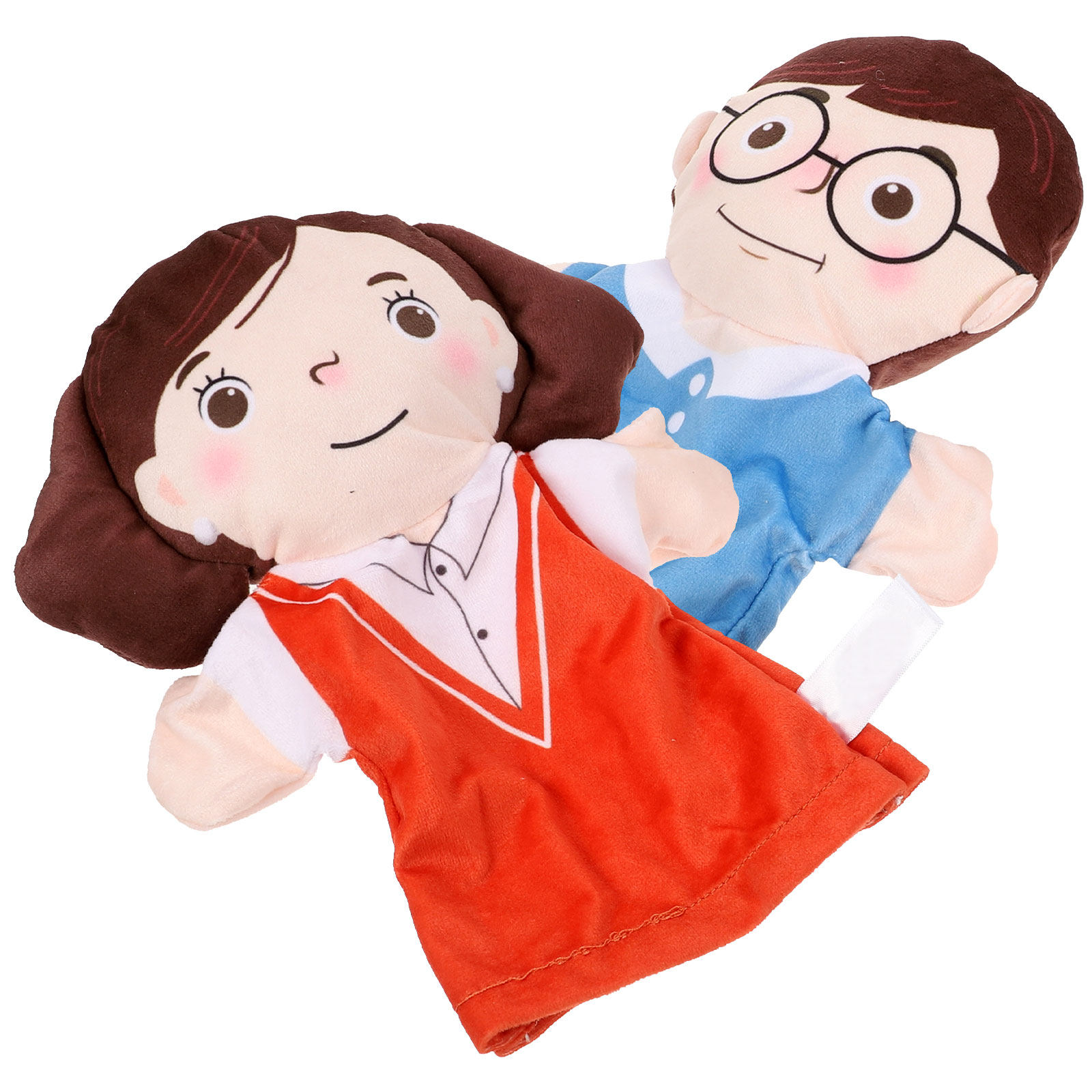 Kids Education Bond - 2Pcs Hand Puppets Realistic Figures for