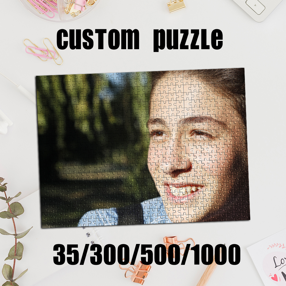 Kids Education Yes - 35/300/500/1000pcs Personalized Custom Photo Puzzle photo