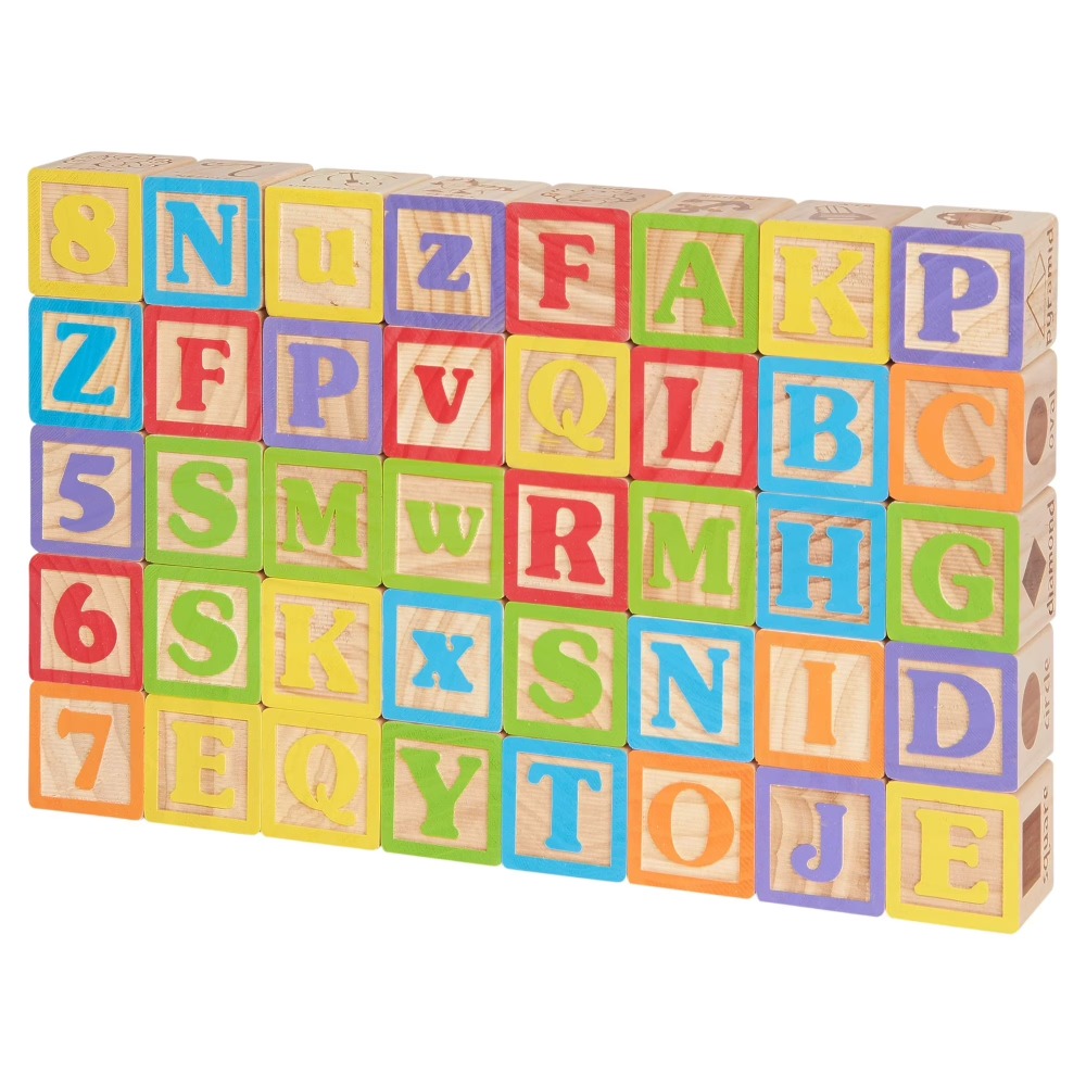 Abc Kids Early Education - ABC Wooden Blocks Set 40 Pieces