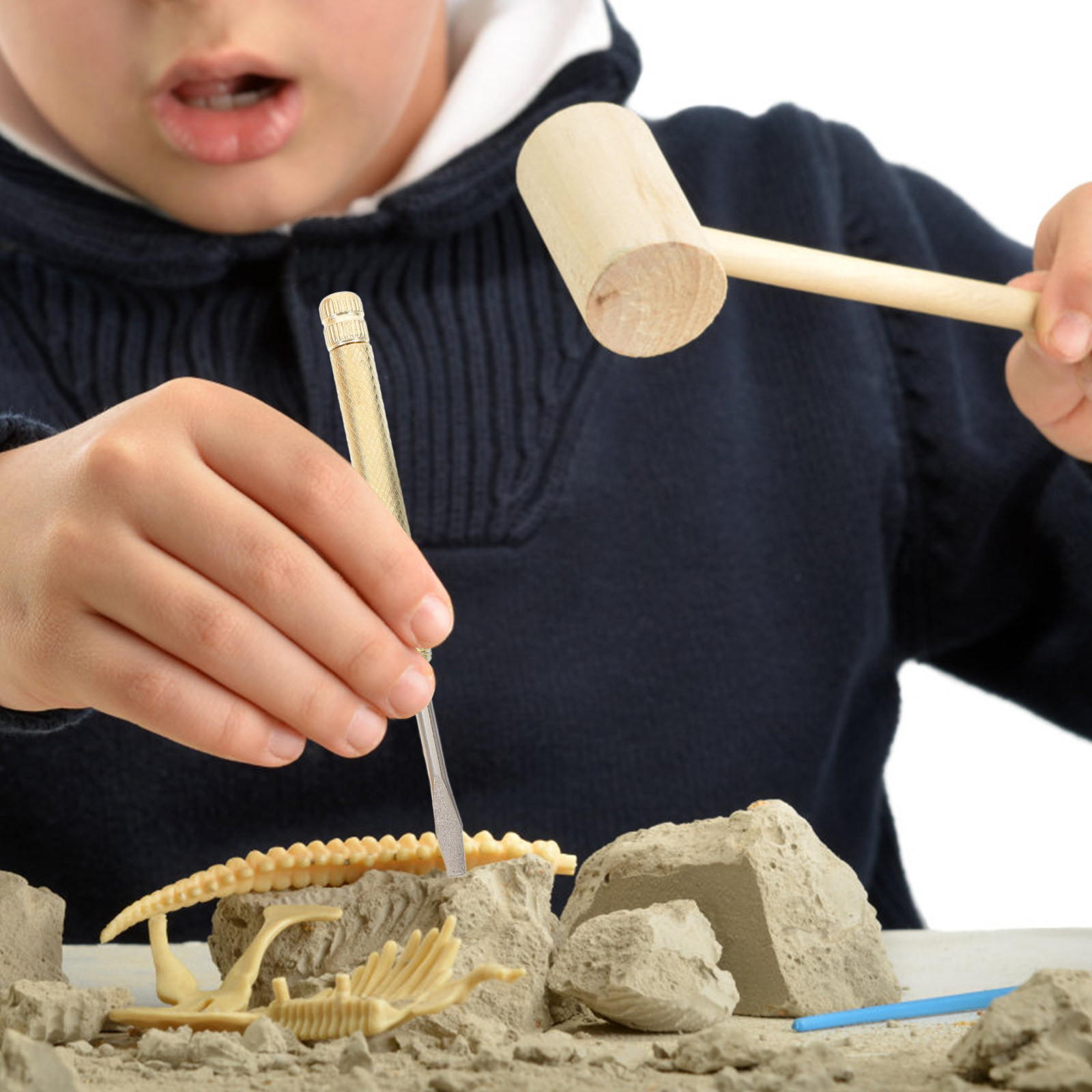 Kids Education Tools - 1Set Pretend Archaeological Excavation Dig Kit