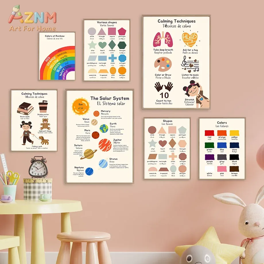 English Kids Education - AZNM Bilingual Spanish English Kids Educational