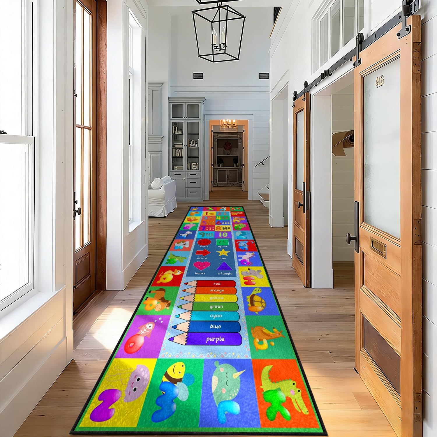 Educational Kids Runner Rug wi - đánh giá và giá Kids Education Nursery