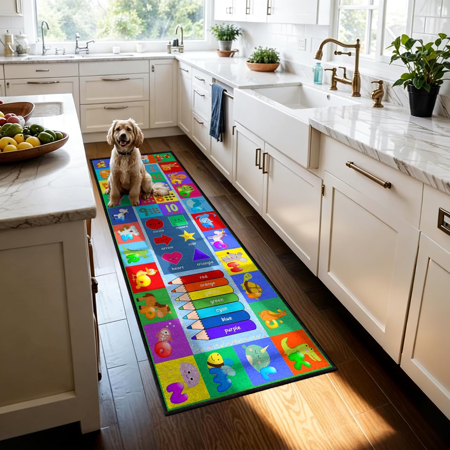 Educational Kids Runner Rug wi - đánh giá và giá Kids Education Nursery