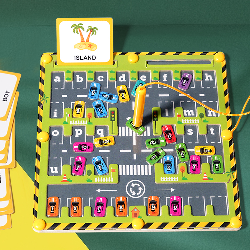 Magnetic Car Alphabet Maze Mon - đánh giá và giá Abc Kids Early Education