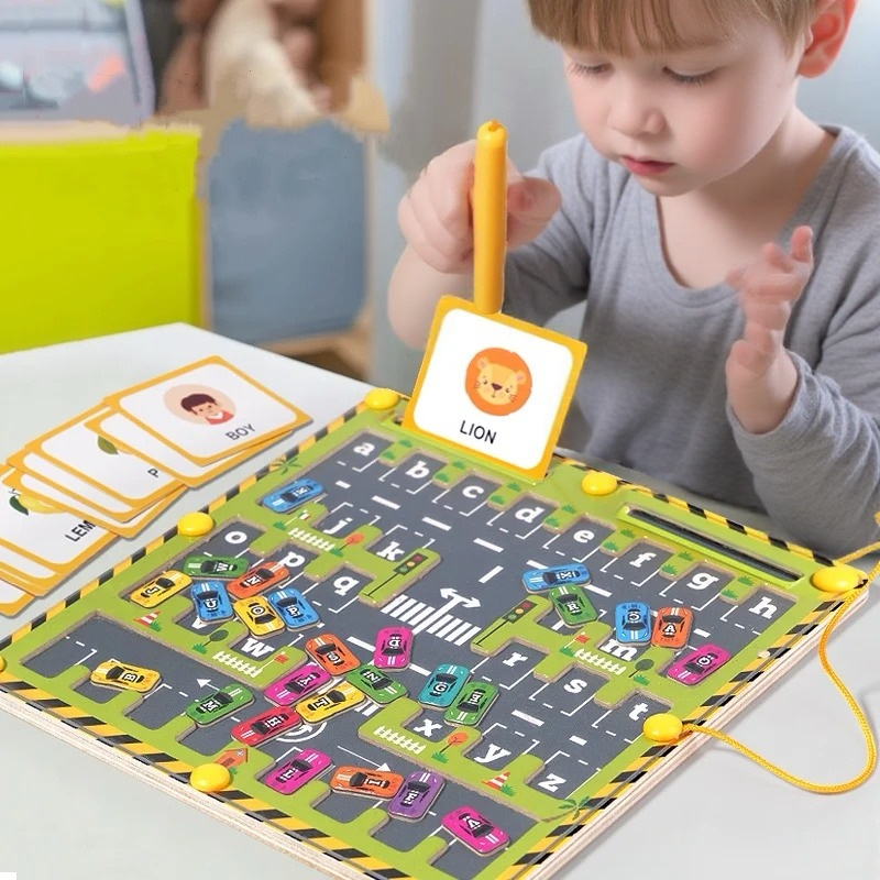 Magnetic Car Alphabet Maze Mon - đánh giá và giá Abc Kids Early Education