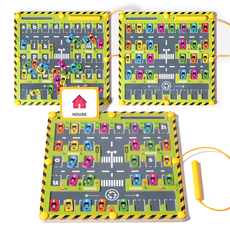 Magnetic Car Alphabet Maze Mon - đánh giá và giá Abc Kids Early Education