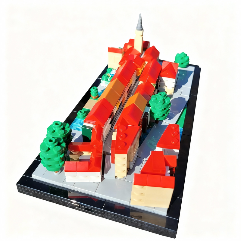 743pcs MOC Krämerbrücke Erfurt - đánh giá và giá Kids Education In Germany