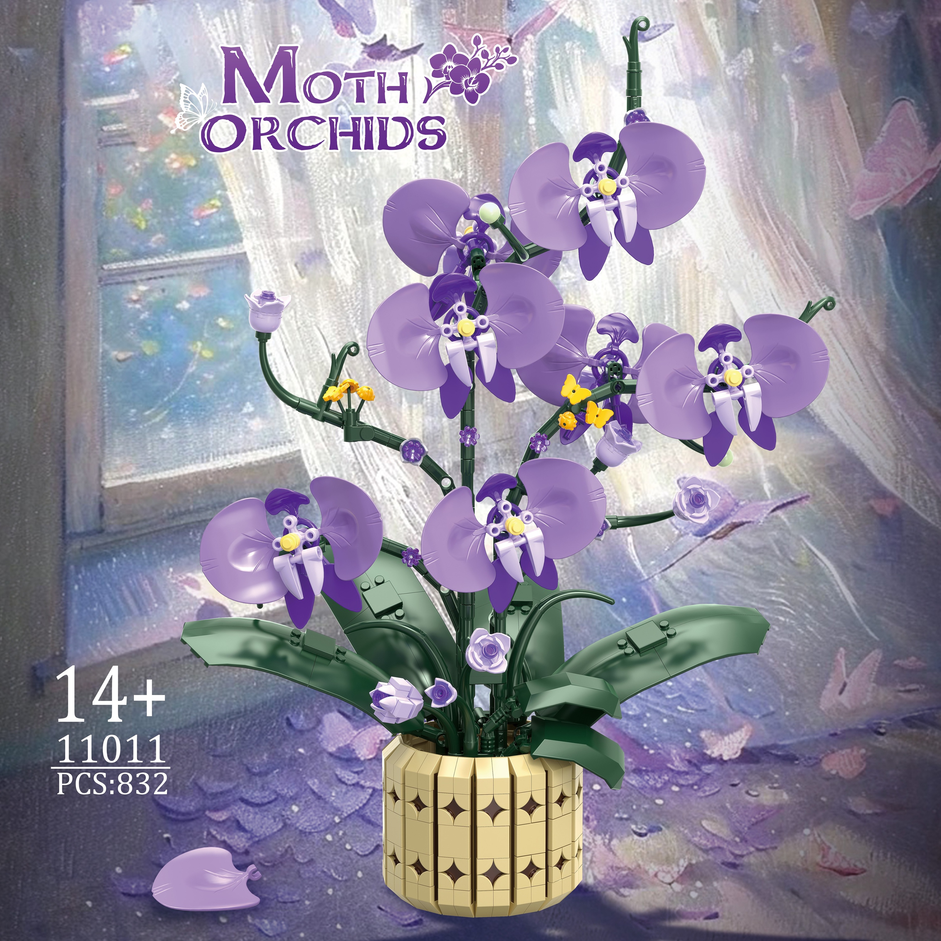 832PCS Phalaenopsis Orchid MOC - đánh giá và giá Orchid Kids Education