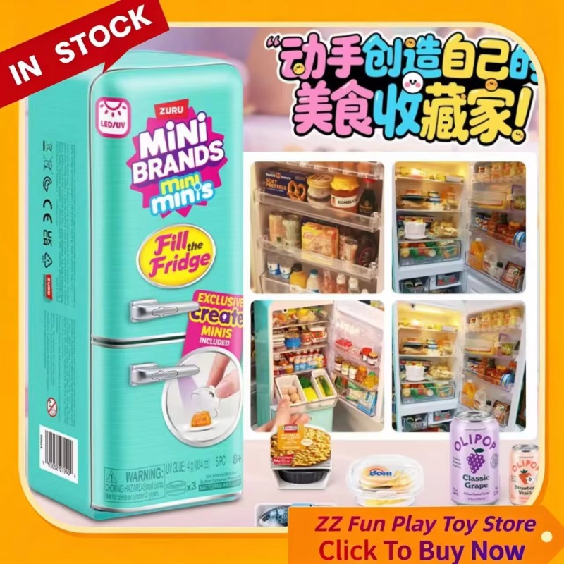 Genuine ZURU Mini Fridge Set P - đánh giá và giá Kids Education Yes