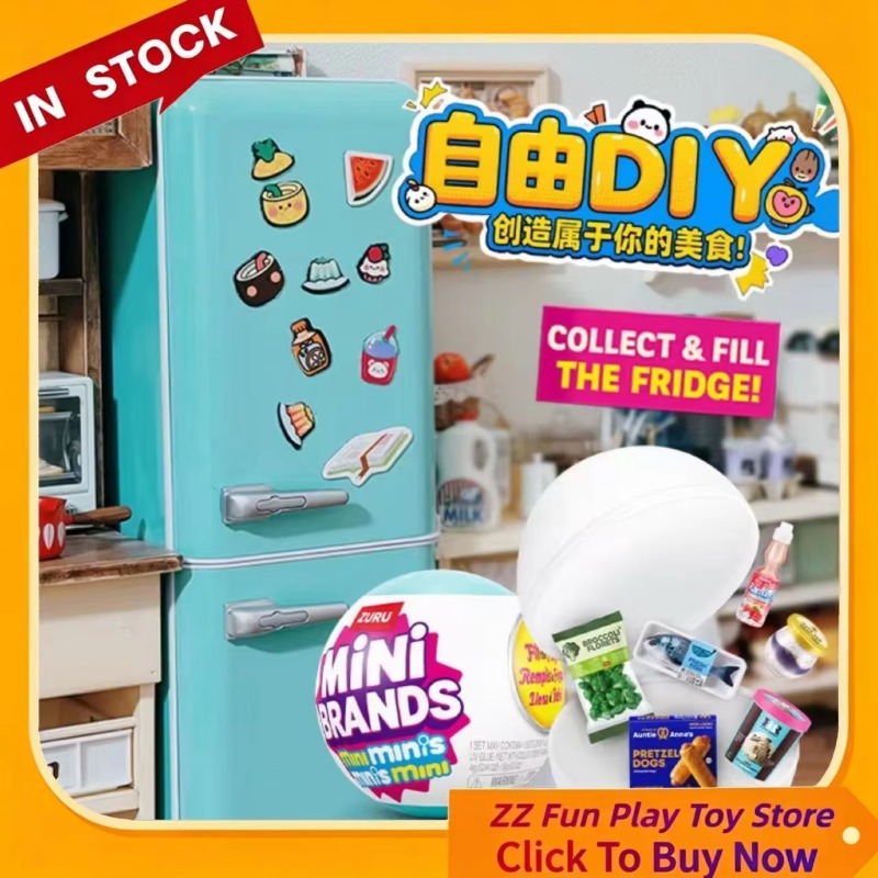 Genuine ZURU Mini Fridge Set P - đánh giá và giá Kids Education Yes