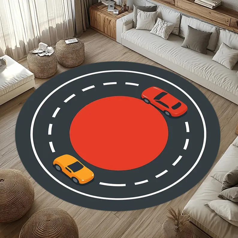 Kids Race Track Rug Round Toy  - đánh giá và giá Kids Education Nursery