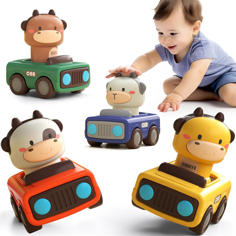 Animal Push and Go Car Toy, Du - đánh giá và giá Kids Early Education
