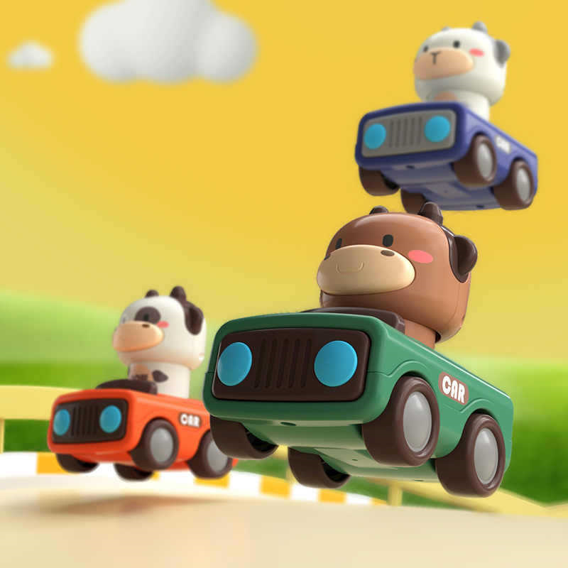 Animal Push and Go Car Toy, Du - đánh giá và giá Kids Early Education