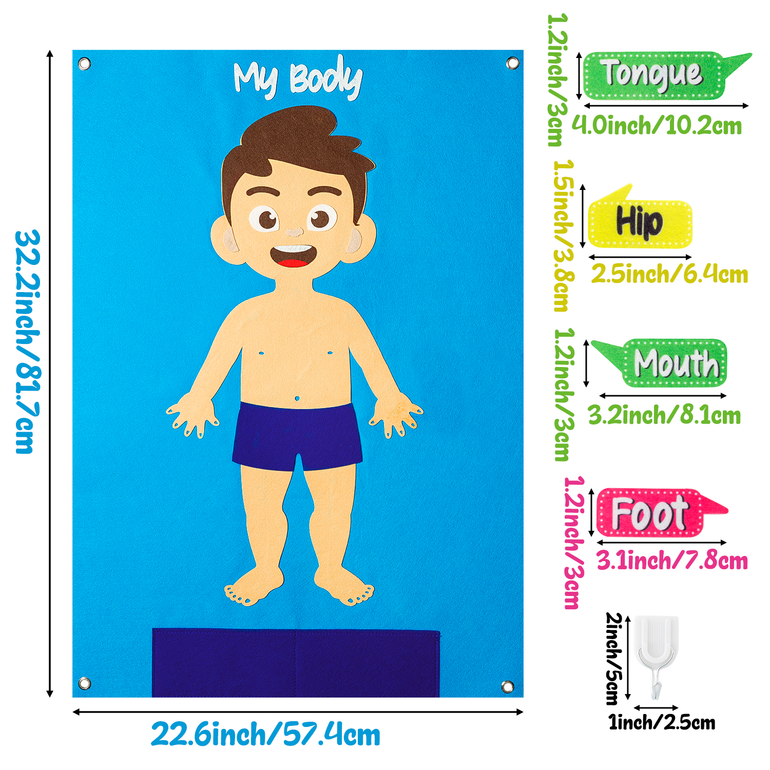 35Pcs Body Awareness Full Felt - đánh giá và giá Human Body Puzzle