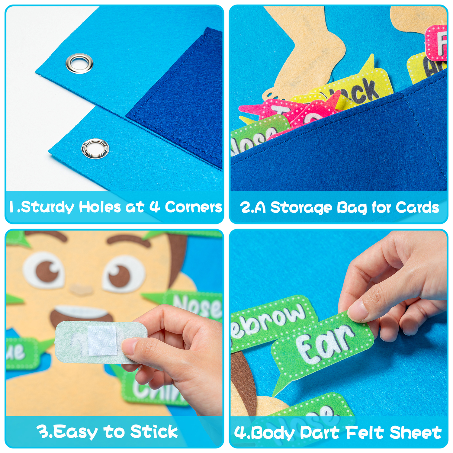 35Pcs Body Awareness Full Felt - đánh giá và giá Human Body Puzzle