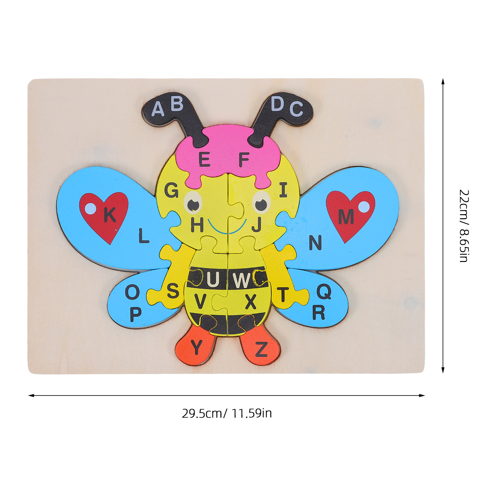 1Set Wooden Abc Puzzle Bee Sha - đánh giá và giá Abc Kids Early Education