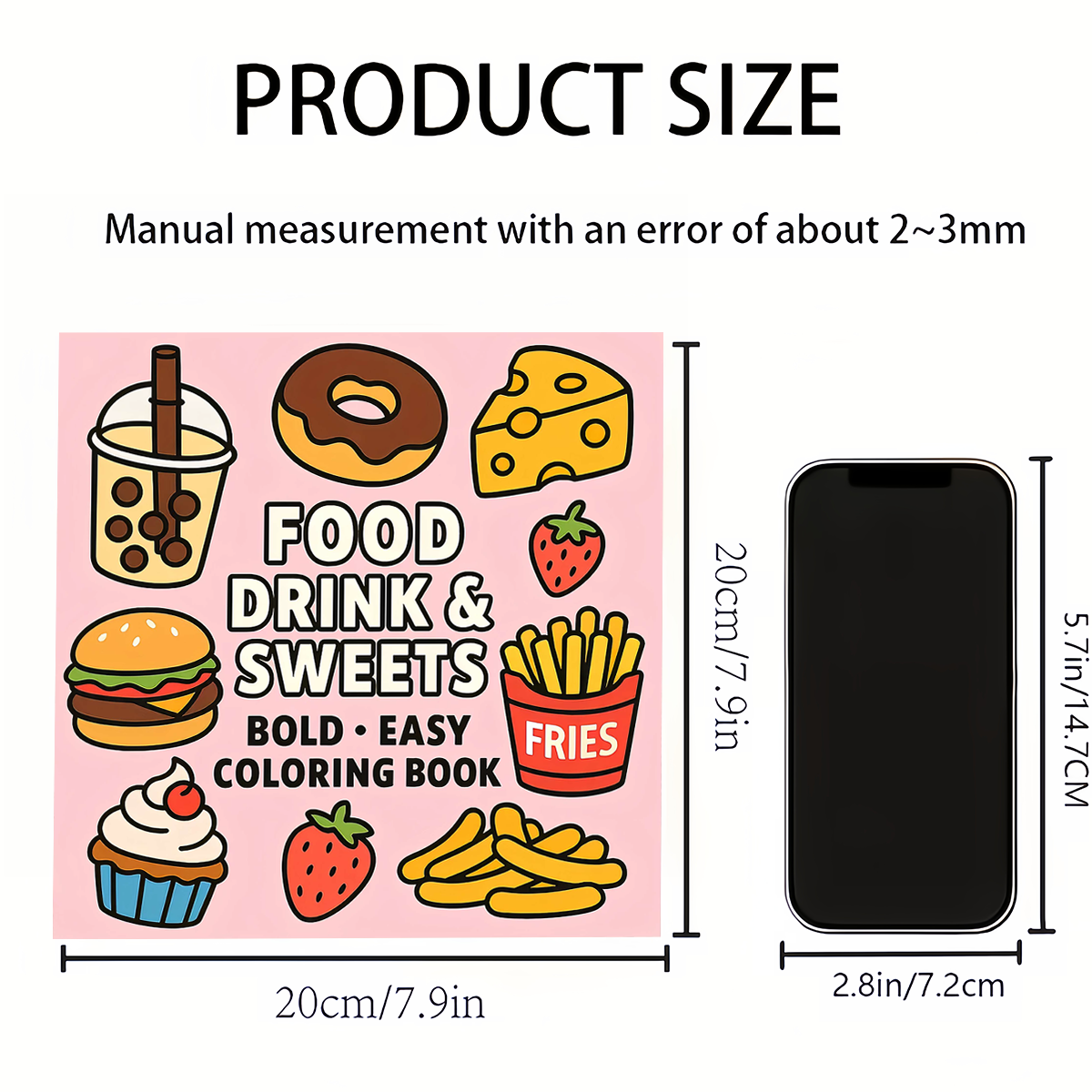 Cute Food Drink & Sweets Color - đánh giá và giá Learning Workbook Preschool