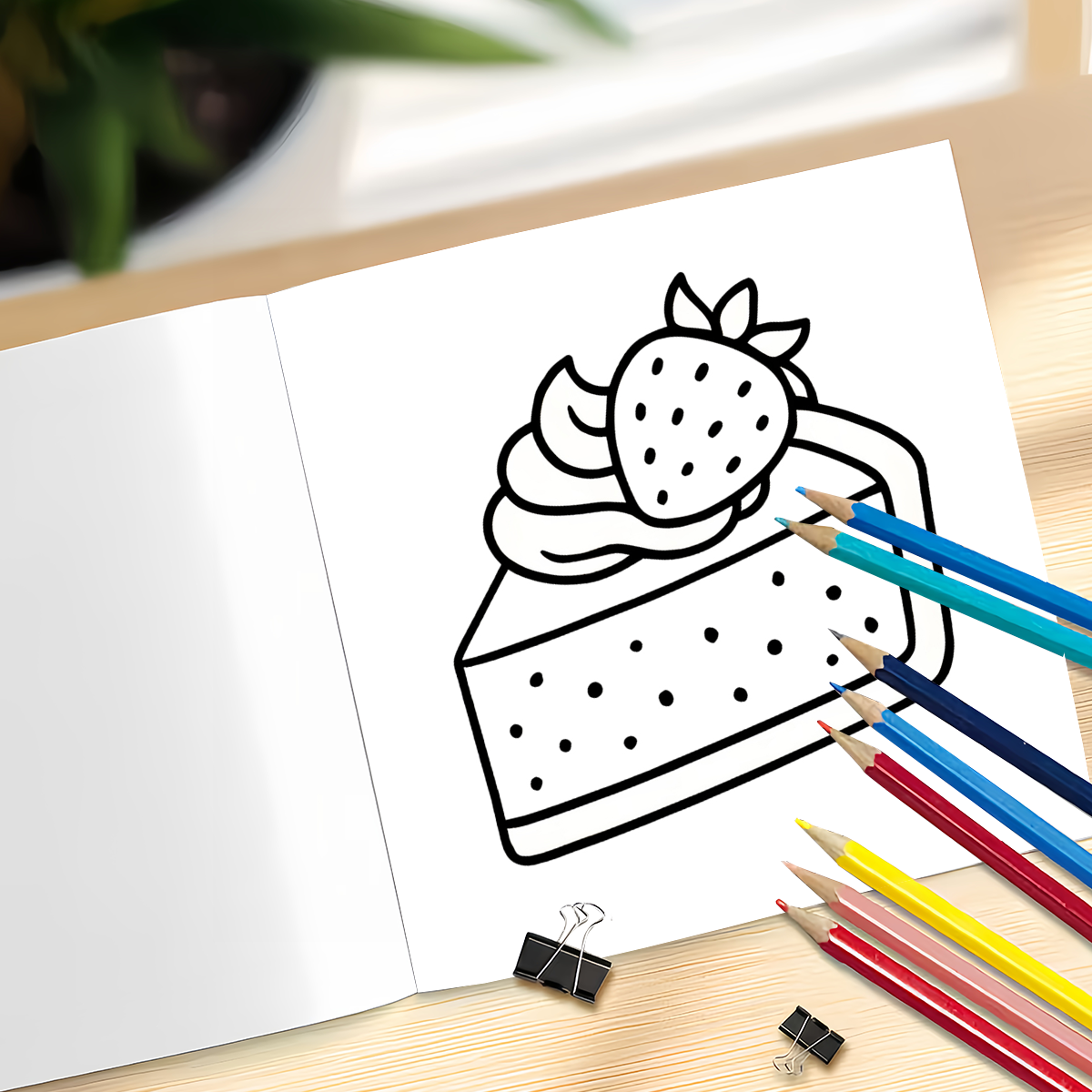 Cute Food Drink & Sweets Color - đánh giá và giá Learning Workbook Preschool