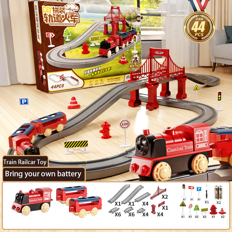 44Pcs/set Electric Train Track - đánh giá và giá Kids Education Things