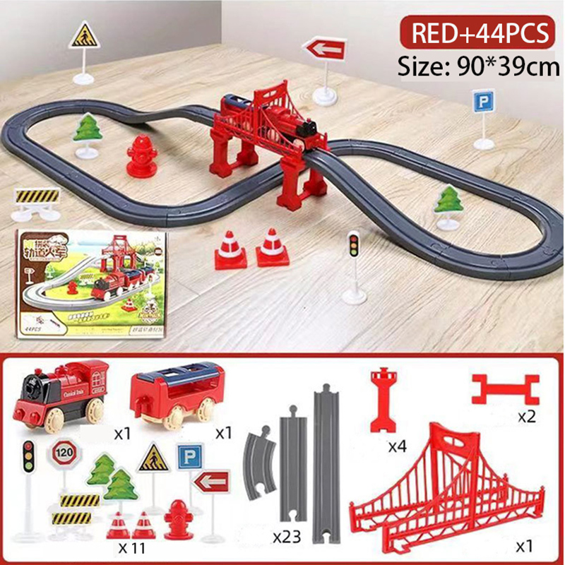 44Pcs/set Electric Train Track - đánh giá và giá Kids Education Things