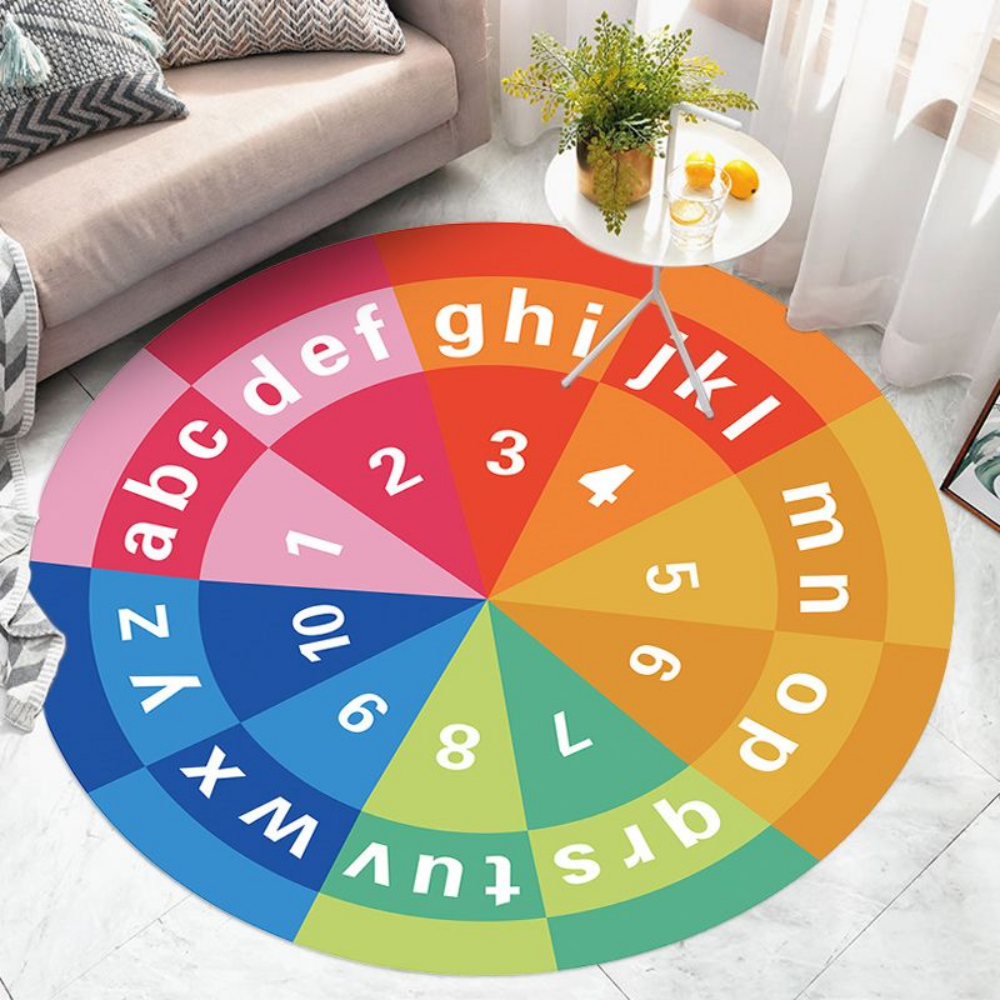 Rainbow ABC Number Round Rug N - đánh giá và giá Abc Kids Early Education