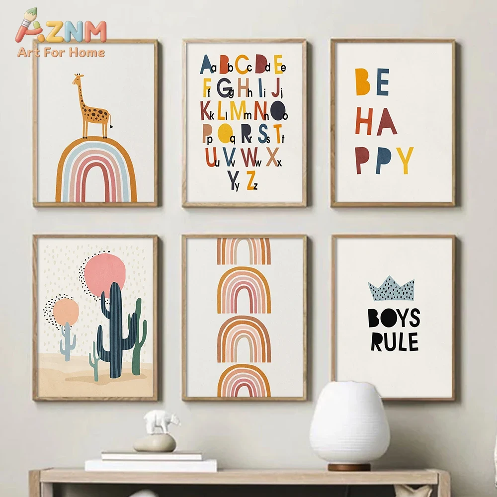 Rainbow Alphabet Poster Educat - đánh giá và giá Kids Education Yes