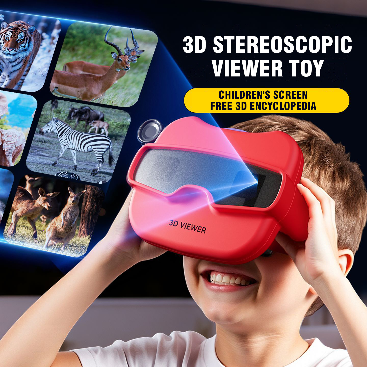 Children's Binoculars 3D Stere - đánh giá và giá Kids Education Reels