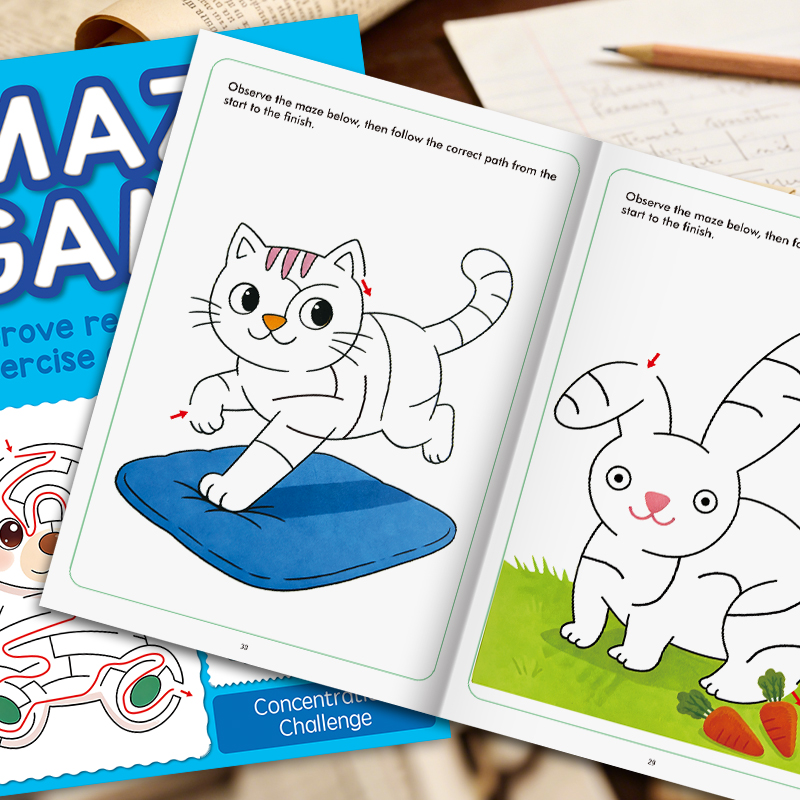 Children's Maze Book, Preschoo - đánh giá và giá Learning Workbook Preschool
