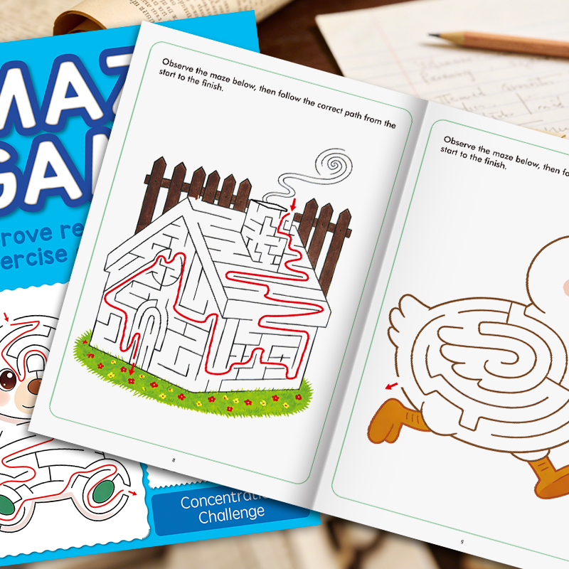 Children's Maze Book, Preschoo - đánh giá và giá Learning Workbook Preschool