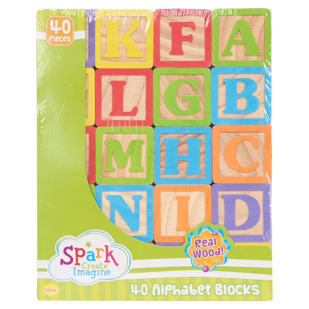 ABC Wooden Blocks Set 40 Piece - đánh giá và giá Abc Kids Early Education