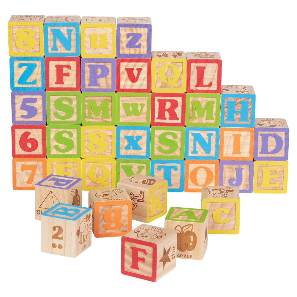 ABC Wooden Blocks Set 40 Piece - đánh giá và giá Abc Kids Early Education
