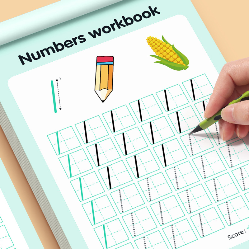 32 Pages Numbers Tracing Workb - đánh giá và giá Learning Workbook Preschool