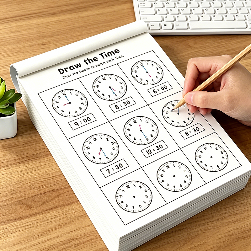 Clock Practice Workbook, Suita - đánh giá và giá English Kids Education