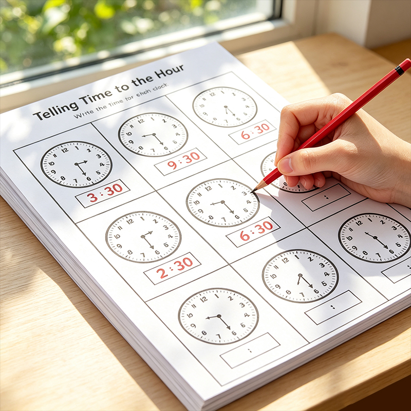 Clock Practice Workbook, Suita - đánh giá và giá English Kids Education