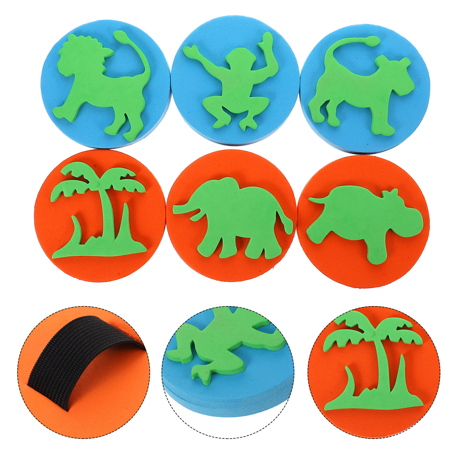 6Pcs Assorted Animal Eva Stamp - đánh giá và giá Kids Education Tools