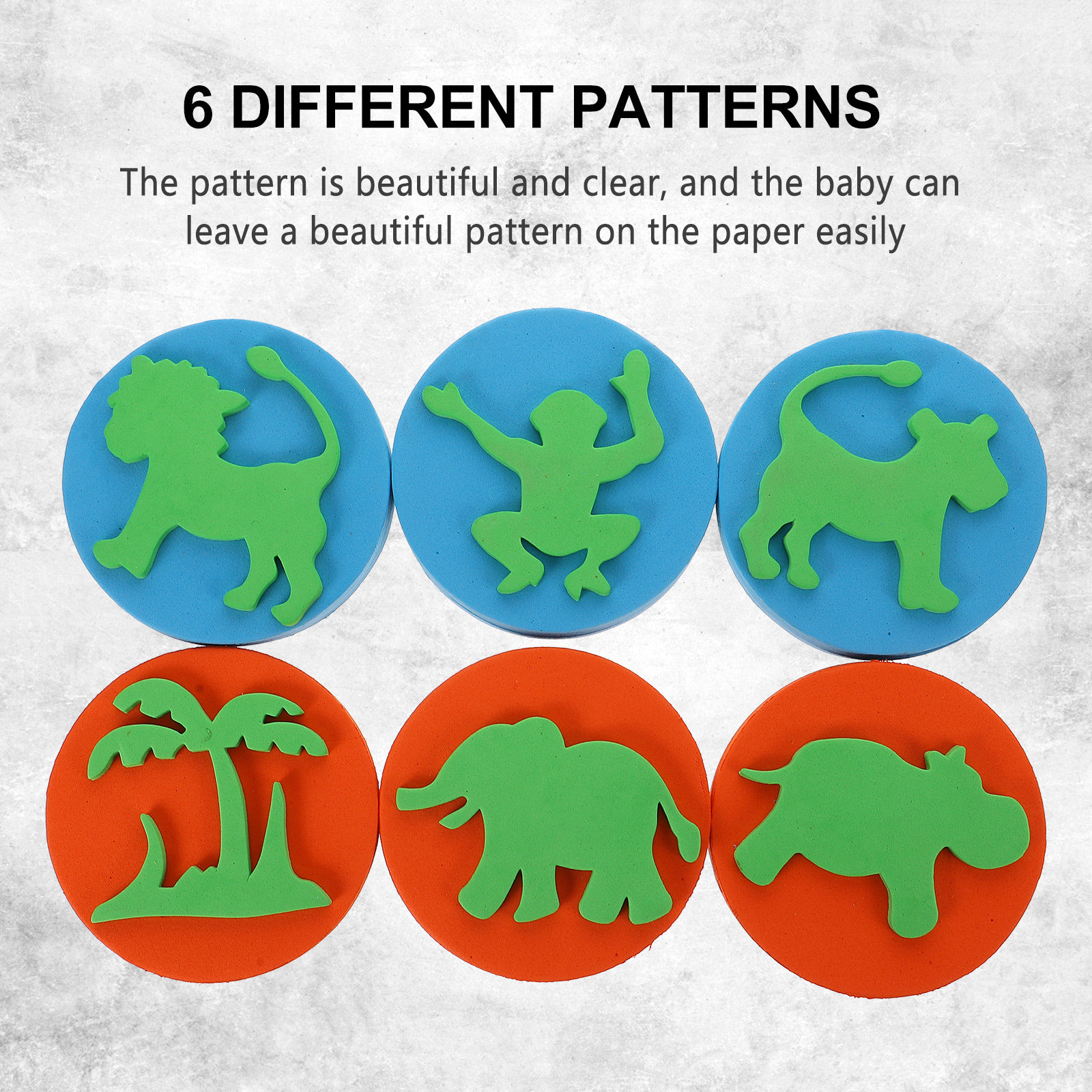 6Pcs Assorted Animal Eva Stamp - đánh giá và giá Kids Education Tools