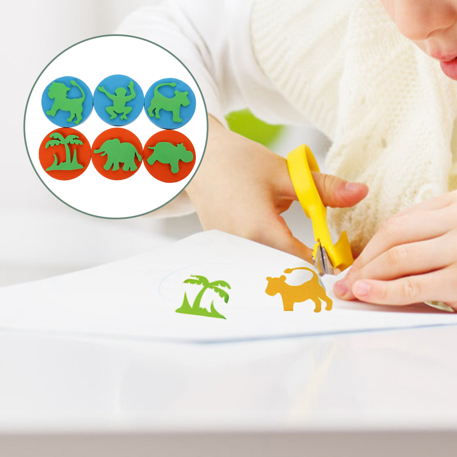 6Pcs Assorted Animal Eva Stamp - đánh giá và giá Kids Education Tools