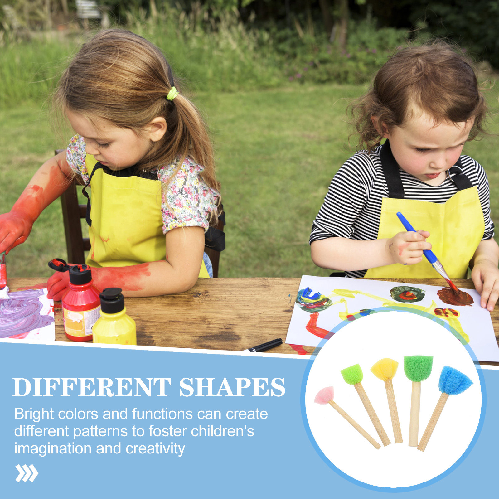 25Pcs Kids Sponge Brush Set Co - đánh giá và giá Kids Education Nursery