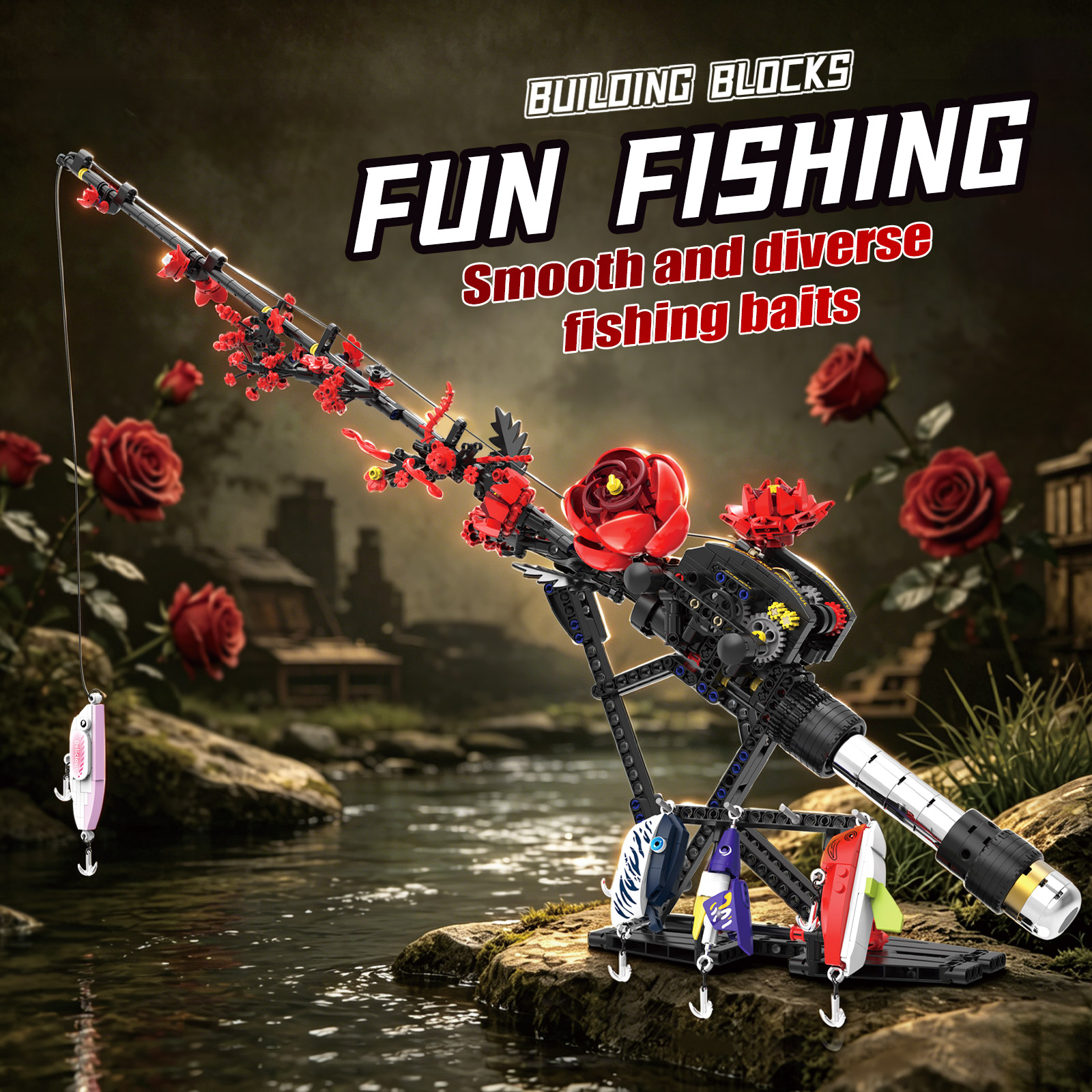 MOC Simulated Gear Reel Rose F - đánh giá và giá Kids Education Reels