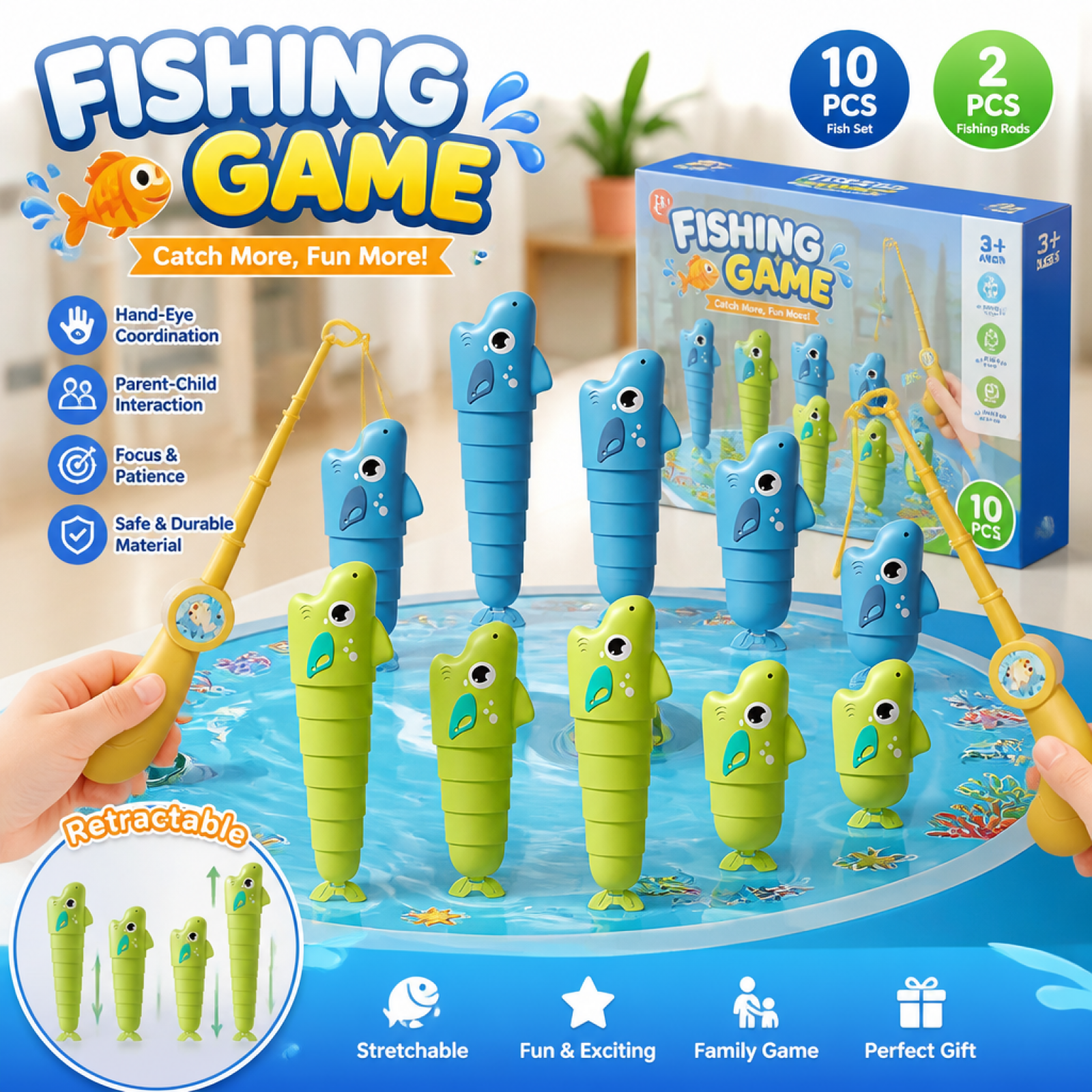 Portable Fishing Toy for Kids  - đánh giá và giá Kids Education Reels