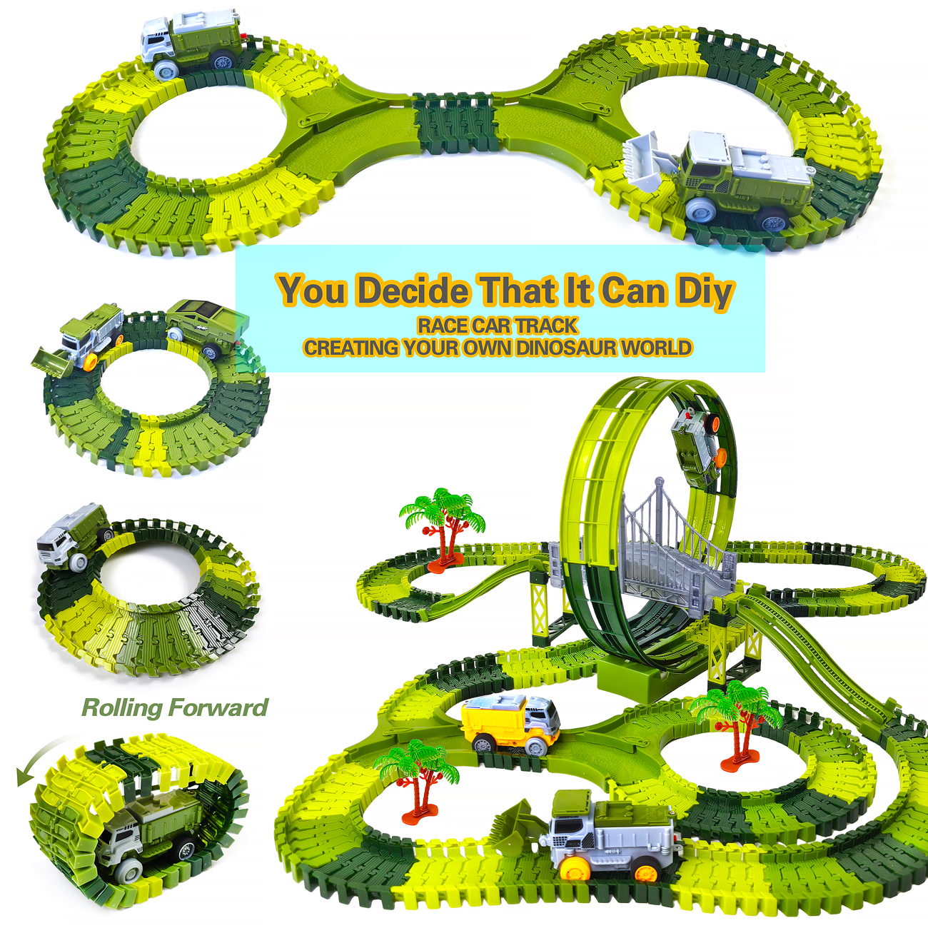 Dinosaur Toy Race Track Featur - đánh giá và giá Kids Education Things