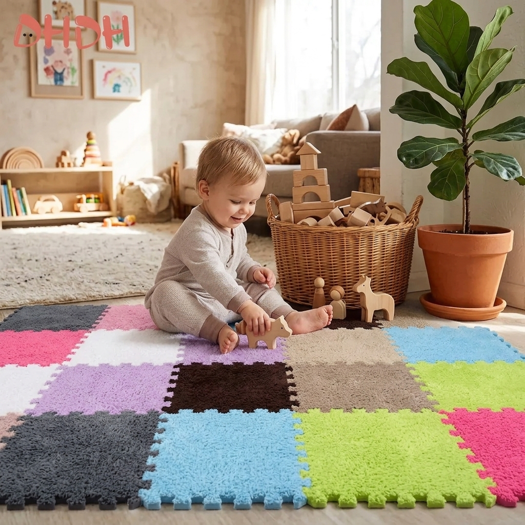 Plush Baby Play Mat 30x30cm In - đánh giá và giá Kids Education Nursery