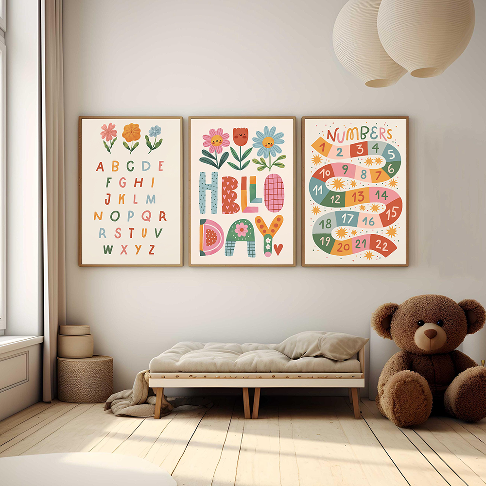 Floral Alphabet Education Kid  - đánh giá và giá Kids Education Yes