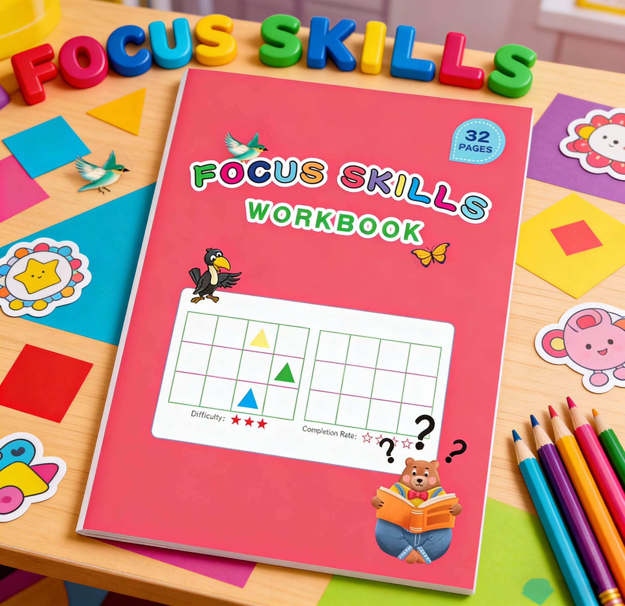 Focus Skills Workbook for Kids - đánh giá và giá Learning Workbook Preschool