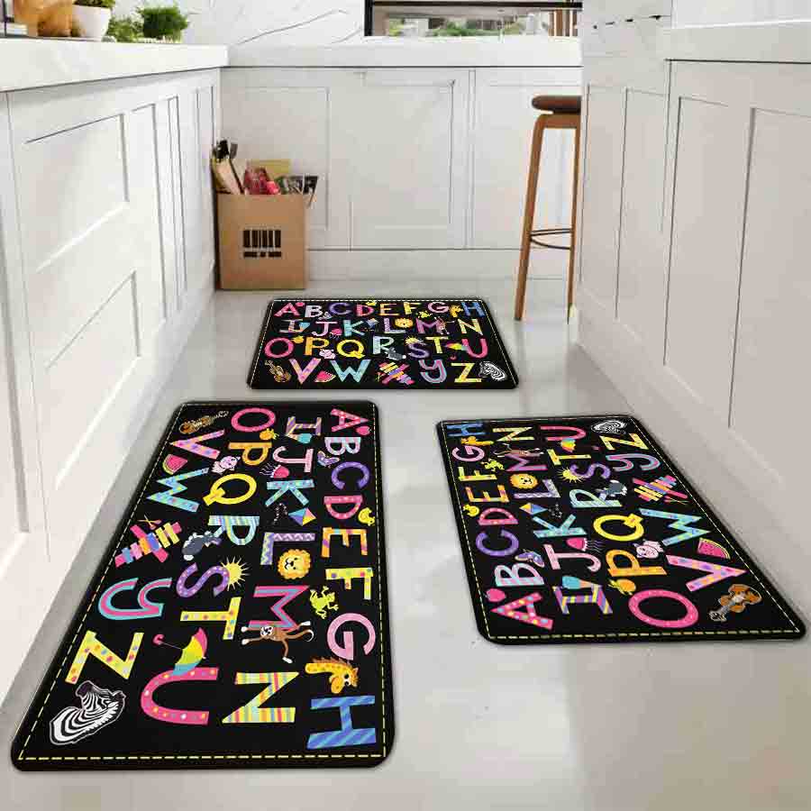 1/2/3Pcs Flannel Kitchen Mat—A - đánh giá và giá Kids Education Nursery